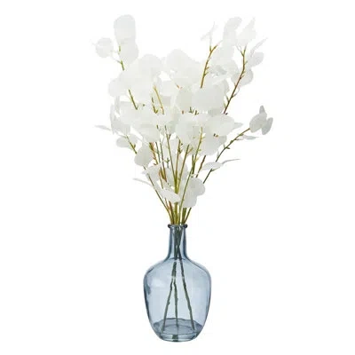 Elements Artificial Eucalyptus In Vase, 26 Inch In Blue