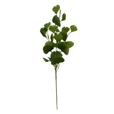 Elements Artificial Gingko Branch,  25 Inch In Green