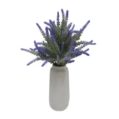 Elements Artificial Lavendar Vase, 18 Inch In Purple