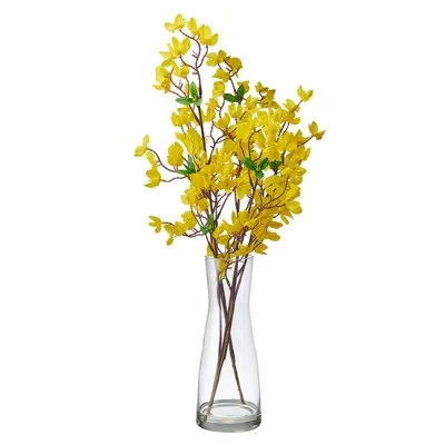 Elements Forsythia Greenery, 24 Inch In Yellow