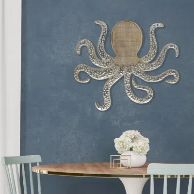 Elements Octopus Wall Décor In Brown