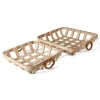 Elements Wall Storage Organizer With Wall Baskets In Brown