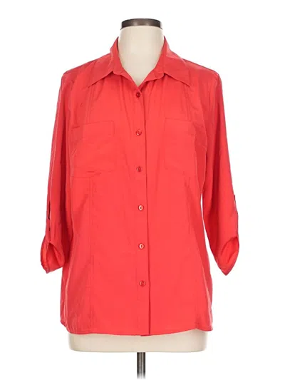 Pre-owned Elementz 3/4 Sleeve Blouse In Red
