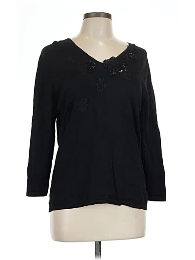 Pre-owned Elementz 3/4 Sleeve T-shirt In Black