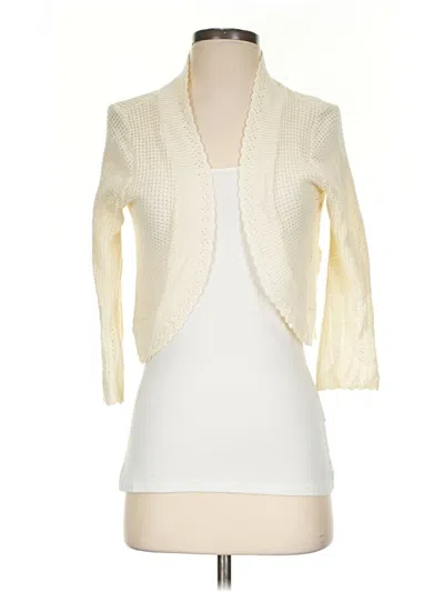 Pre-owned Elementz Cardigan Sweater In Ivory