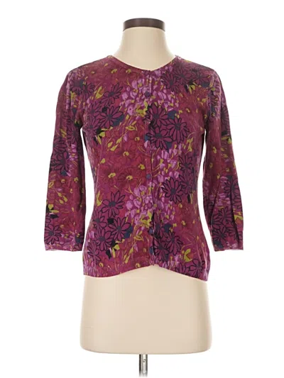 Pre-owned Elementz Cardigan Sweater In Purple