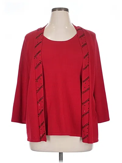Pre-owned Elementz Cardigan Sweater In Red