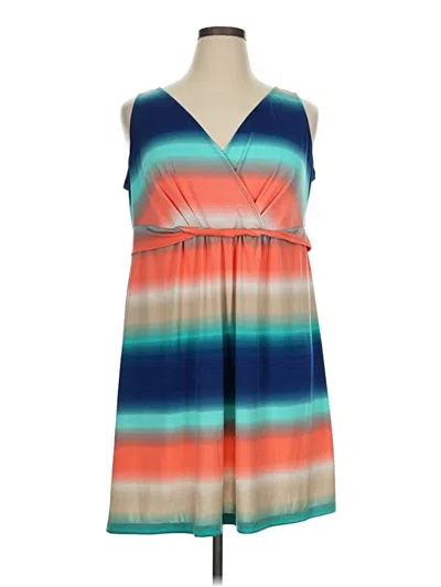 Pre-owned Elementz Casual Dress In Teal