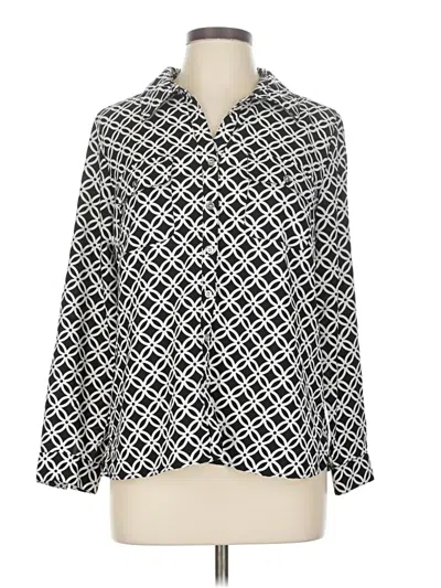 Pre-owned Elementz Long Sleeve Blouse In Black