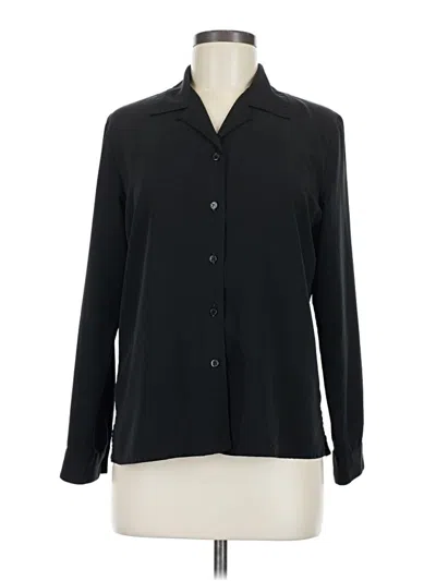 Pre-owned Elementz Long Sleeve Blouse In Black