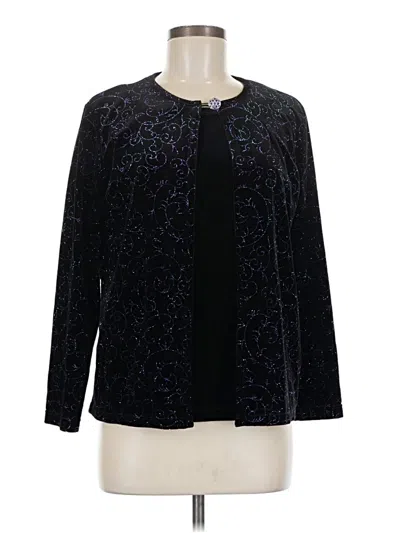 Pre-owned Elementz Long Sleeve Blouse In Black
