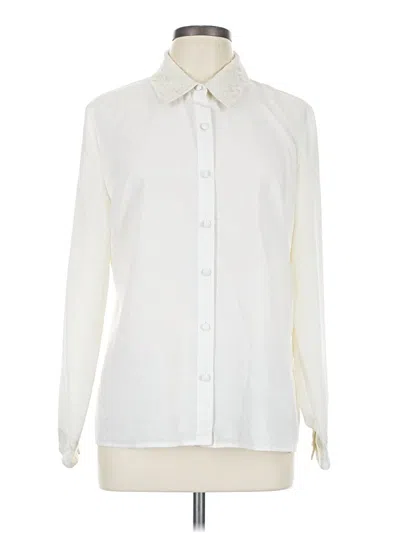 Pre-owned Elementz Long Sleeve Blouse In Ivory