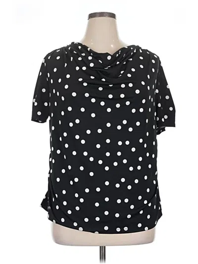 Pre-owned Elementz Short Sleeve Blouse In Black