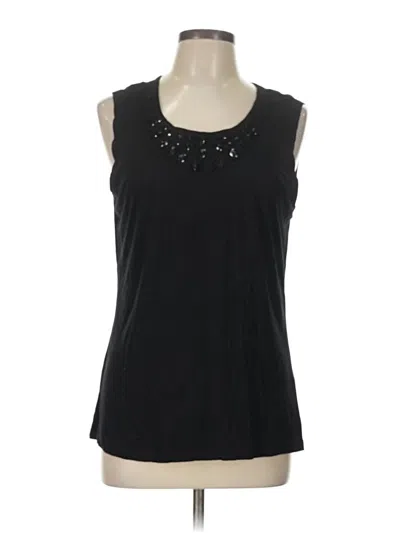 Pre-owned Elementz Sleeveless Blouse In Black