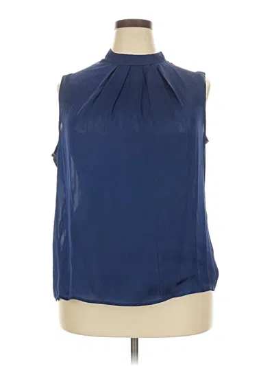 Pre-owned Elementz Sleeveless Blouse In Blue