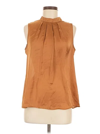 Pre-owned Elementz Sleeveless Blouse In Brown