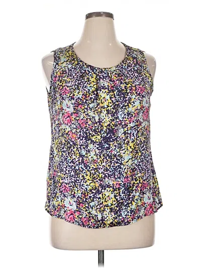 Pre-owned Elementz Sleeveless Blouse In Purple