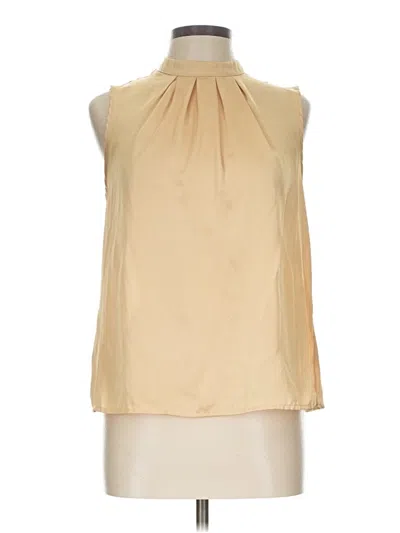 Pre-owned Elementz Sleeveless Blouse In Tan