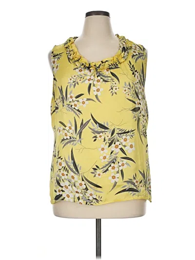 Pre-owned Elementz Sleeveless Blouse In Yellow