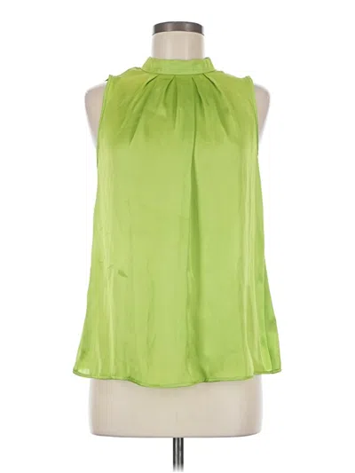 Pre-owned Elementz Tank Top Green Halter Neckline Tops