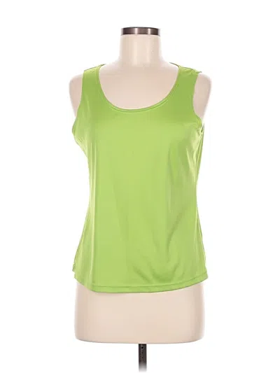 Pre-owned Elementz Tank Top Green Strapless Neckline Tops