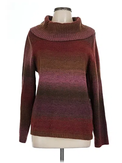 Pre-owned Elementz Turtleneck Sweater In Burgundy