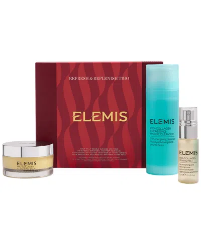 Elemis 3-piece Pro-collagen Refresh & Replenish Gift Set In No Color