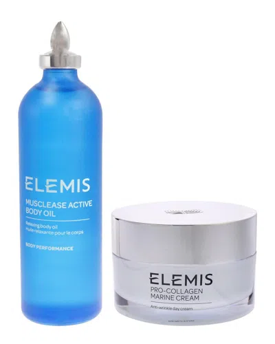 Elemis Musclease Active Body Oil & Pro-collagen Marine Cream Kit In Transparent