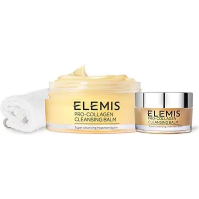 Elemis Pro-collagen Cleansing Balm Home & Away Duo In White