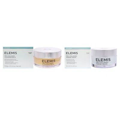 Elemis Pro-collagen Marine Cream And Cleansing Balm Kit By  For Unisex - 2 Pc Kit 1.7oz Cream, 3.5oz