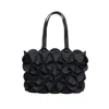 Elemood_japan Women's Blossom Rectangle Tote Bag - Black