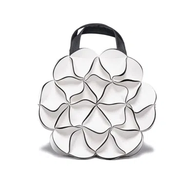 Elemood_japan Women's Blossom Shoulder Bag - Circle - White
