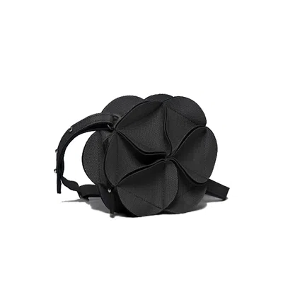 Elemood_japan Women's Blossom Waist & Shoulder Bag - Oval - Black