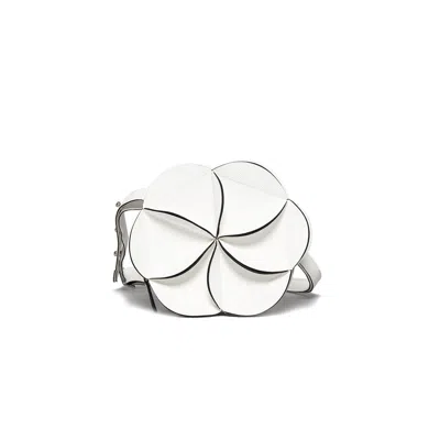 Elemood_japan Women's Blossom Waist & Shoulder Bag - Oval - White