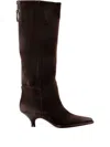 Elena Iachi 45mm Pointed-toe Zip-up Boots In Blue