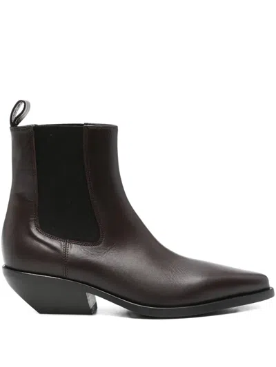 Elena Iachi 50mm Chelsea Boots In Brown