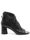 Elena Iachi High Heels Ankle Boots In Black Leather In Black