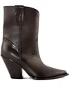 Elena Iachi 90mm Elena Pointed-toe Boots In Brown