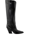 Elena Iachi 90mm Pointed-toe Knee-high Boots In Black