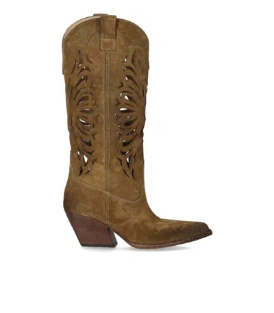 Elena Iachi Bives Mud Texan Boot In Brown