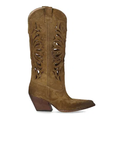 Elena Iachi Bives Mud Texan Boot In Brown