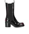 ELENA IACHI ELENA IACHI  BLACK RED HEELED CHELSEA BOOT