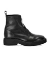 Elena Iachi Black Zipped Ankle Boot In Black