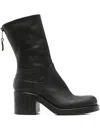 Elena Iachi Block-heel Leather Boots In Black