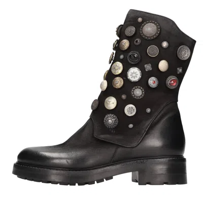 Elena Iachi Boots Black In Nero Neri E Grigi