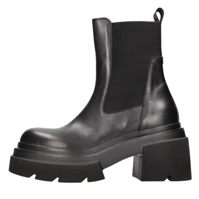 Elena Iachi Boots Black In Nero Neri E Grigi