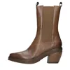 Elena Iachi Boots Leather Brown In Marrone Marroni