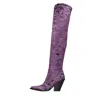 Elena Iachi Boots Purple In Viola Scuri