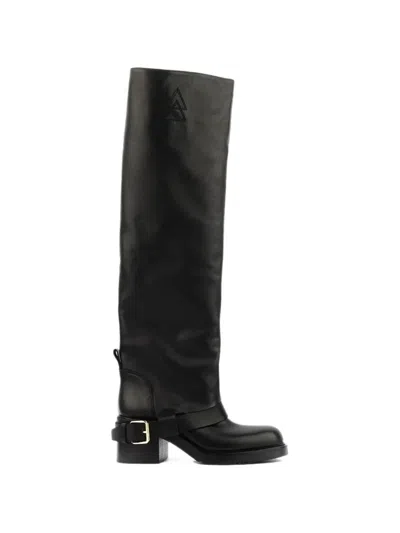 Elena Iachi Stiefel Mit Schnallendetail In Black