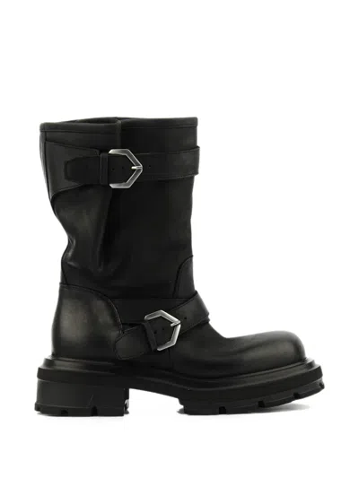 Elena Iachi Bikerstiefel Mit Schnalle In Black